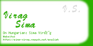 virag sima business card